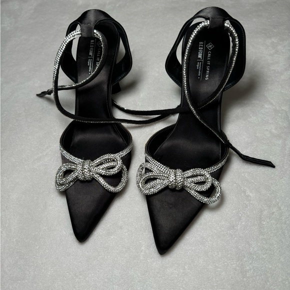 Call it Spring Rhinestone Bow Galaa Heels - Picture 4 of 8